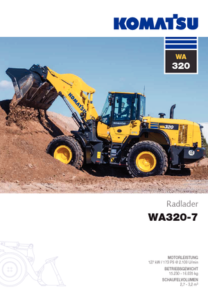 Cargadoras de ruedas Komatsu WA320-7