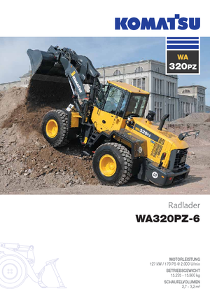 Cargadoras de ruedas Komatsu WA320PZ-6