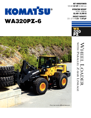Cargadoras de ruedas Komatsu WA320PZ-6