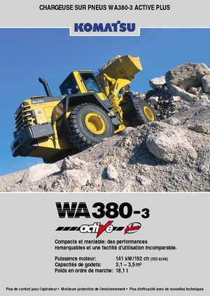Cargadoras de ruedas Komatsu WA380-3 active Plus