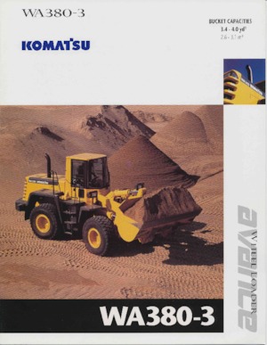 Cargadoras de ruedas Komatsu WA 380-3