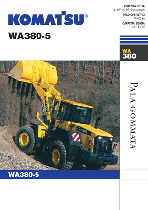 Cargadoras de ruedas Komatsu WA380-5