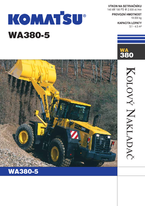Cargadoras de ruedas Komatsu WA380-5