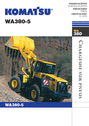 Cargadoras de ruedas Komatsu WA380-5
