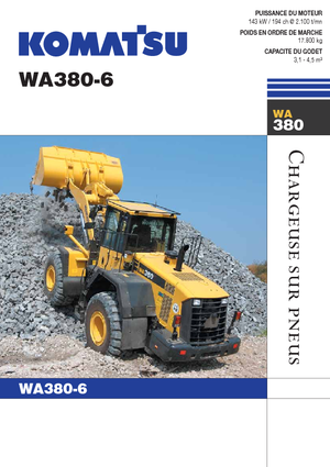 Cargadoras de ruedas Komatsu WA380-6