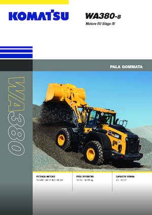 Cargadoras de ruedas Komatsu WA380-8E0