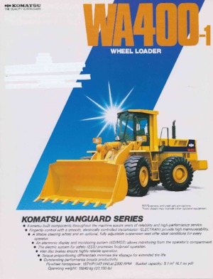 Cargadoras de ruedas Komatsu WA 400-1