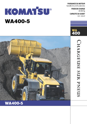 Cargadoras de ruedas Komatsu WA400-5