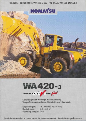 Cargadoras de ruedas Komatsu WA 420-3