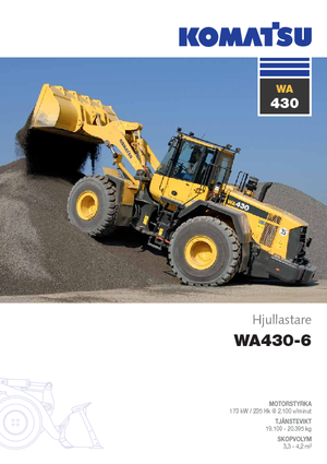 Cargadoras de ruedas Komatsu WA430-6E0