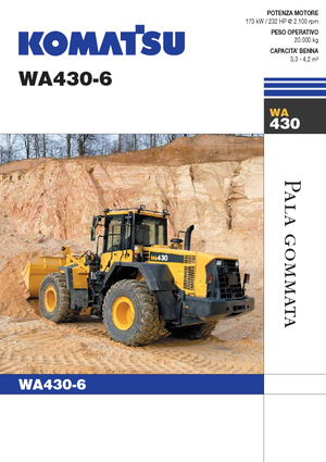 Cargadoras de ruedas Komatsu WA430-6E0