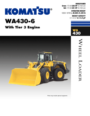 Cargadoras de ruedas Komatsu WA430-6E0
