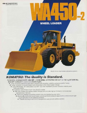 Cargadoras de ruedas Komatsu WA 450-2
