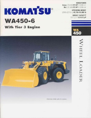 Cargadoras de ruedas Komatsu WA 450-6