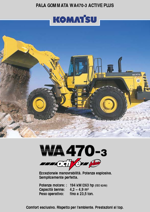 Cargadoras de ruedas Komatsu WA470-3 active Plus