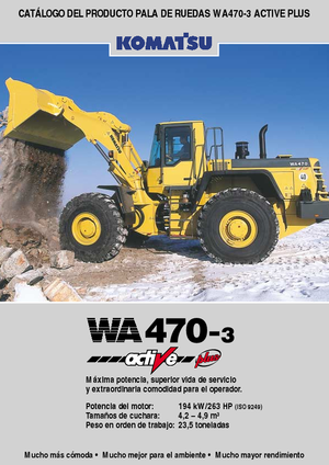 Cargadoras de ruedas Komatsu WA470-3 active Plus