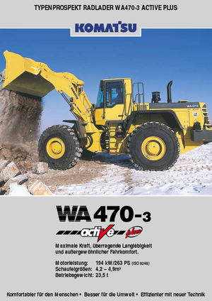 Cargadoras de ruedas Komatsu WA470-3 Magnum active Plus