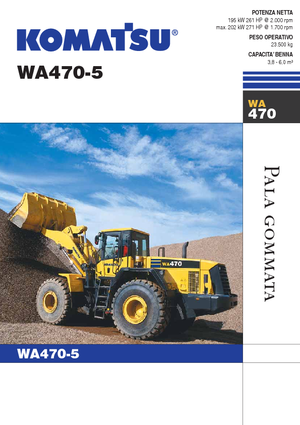 Cargadoras de ruedas Komatsu WA470-5