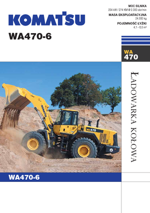Cargadoras de ruedas Komatsu WA470-6