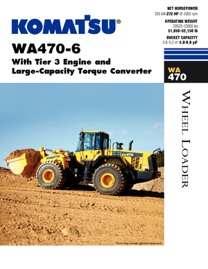 Cargadoras de ruedas Komatsu WA470-6