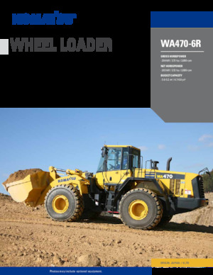 Cargadoras de ruedas Komatsu WA 470-6R