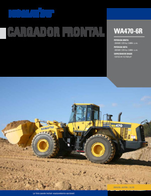 Cargadoras de ruedas Komatsu WA 470-6R