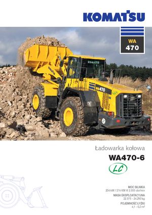 Cargadoras de ruedas Komatsu WA470LC-6