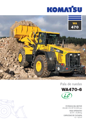 Cargadoras de ruedas Komatsu WA470-6
