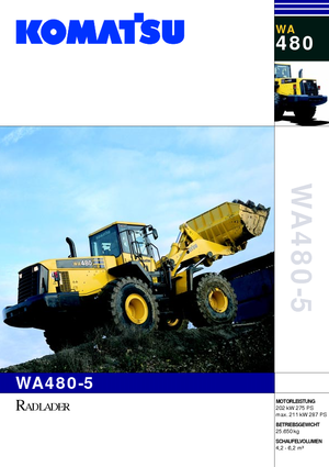 Cargadoras de ruedas Komatsu WA480-5