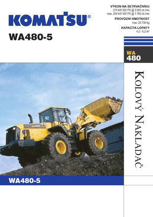 Cargadoras de ruedas Komatsu WA480-5