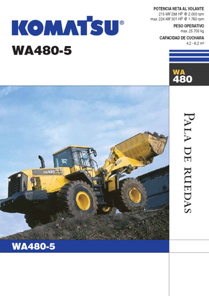 Cargadoras de ruedas Komatsu WA480-5