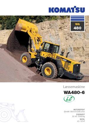 Cargadoras de ruedas Komatsu WA480LC-6
