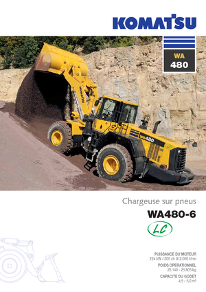Cargadoras de ruedas Komatsu WA480LC-6