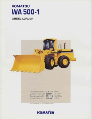 Cargadoras de ruedas Komatsu WA 500-1