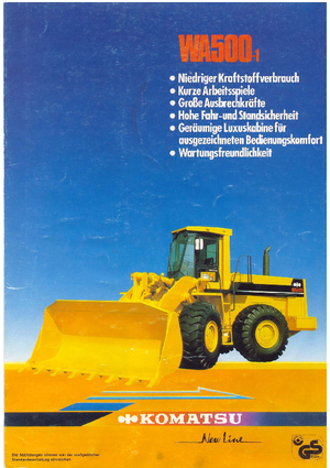 Cargadoras de ruedas Komatsu WA500-1