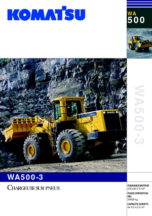 Cargadoras de ruedas Komatsu WA500-3