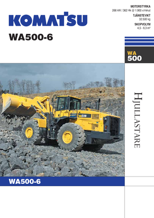 Cargadoras de ruedas Komatsu WA500-6