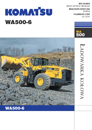 Cargadoras de ruedas Komatsu WA500-6