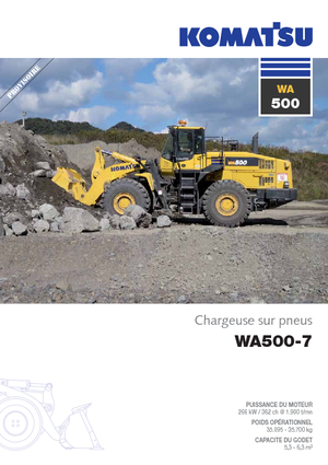 Cargadoras de ruedas Komatsu WA500-7