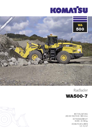 Cargadoras de ruedas Komatsu WA500-7