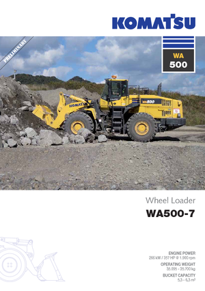 Cargadoras de ruedas Komatsu WA500-7