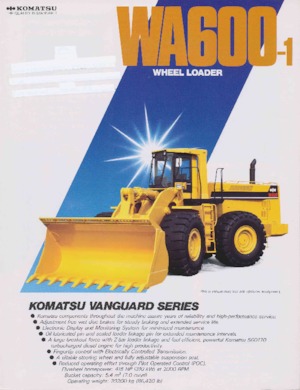 Cargadoras de ruedas Komatsu WA 600-1