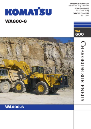 Cargadoras de ruedas Komatsu WA600-6