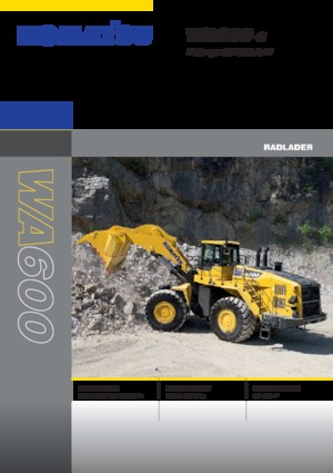 Cargadoras de ruedas Komatsu WA600-8E0