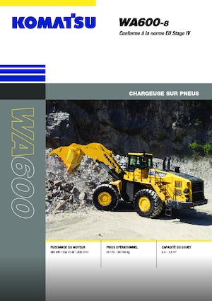 Cargadoras de ruedas Komatsu WA600-8E0