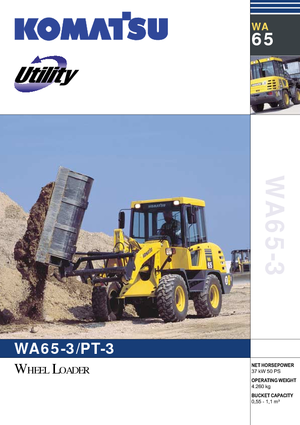 Cargadoras de ruedas Komatsu WA65-3