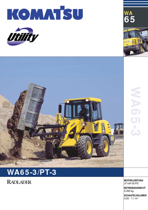 Cargadoras de ruedas Komatsu WA65-3
