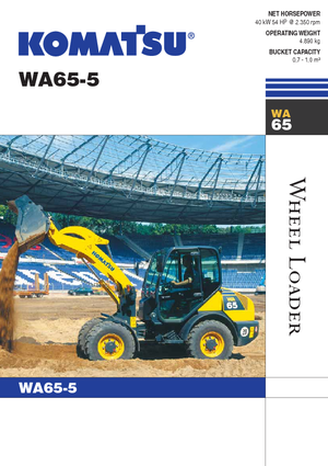 Cargadoras de ruedas Komatsu WA65-5