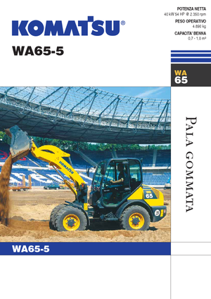 Cargadoras de ruedas Komatsu WA65-5