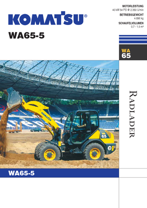 Cargadoras de ruedas Komatsu WA65-5